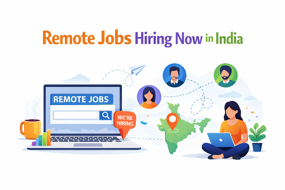 Remote Jobs Hiring Now in India: The "Golden Year" for Flexible Careers