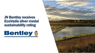 JN Bentley awarded EcoVadis silver medal sustainability rating