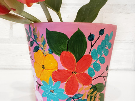 Paint your Pot with Wine & Design
