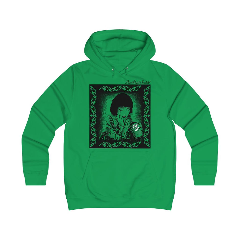 Thumbnail: Dead Poets Society Fitted College Hoodie "seeing.clear"