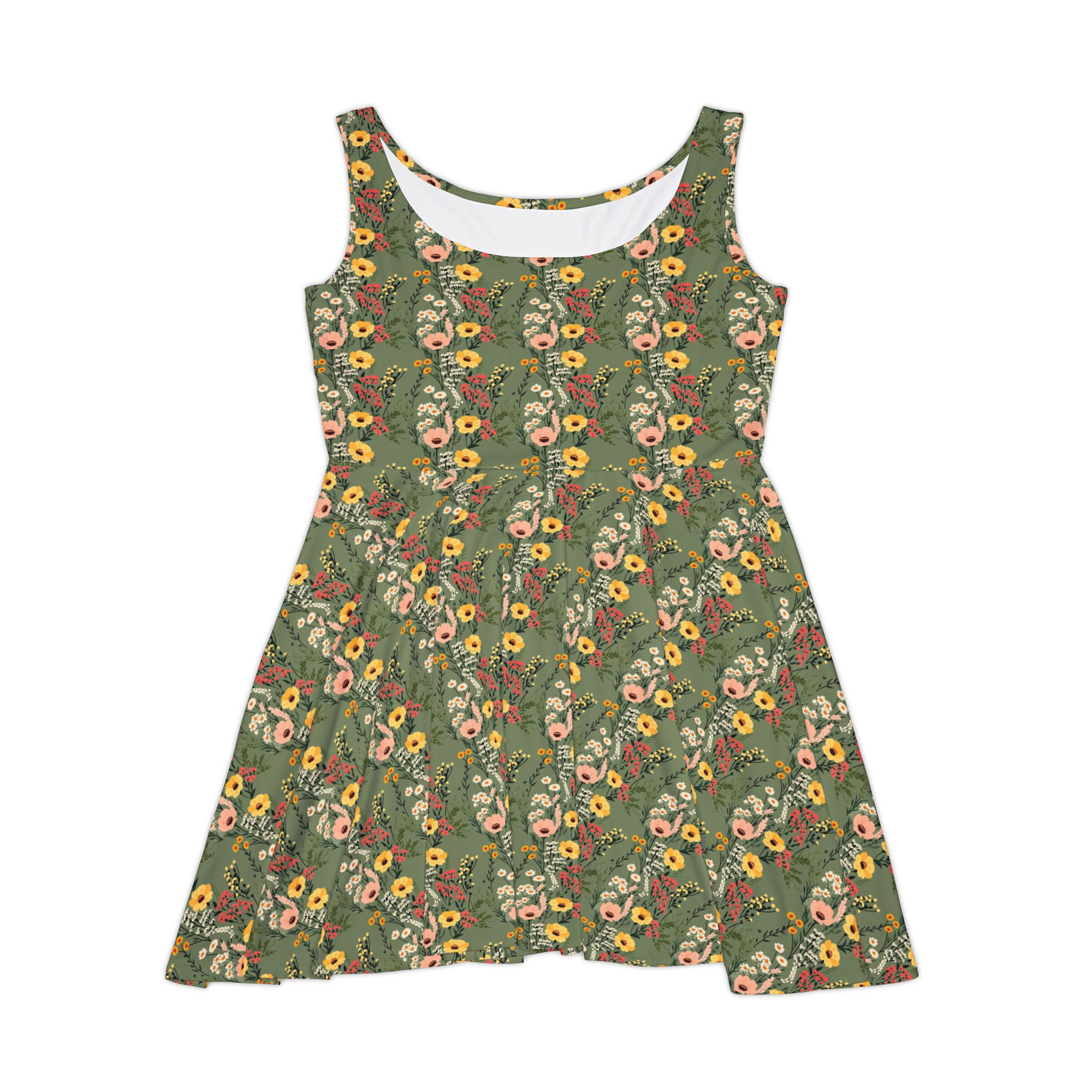 Dead Poets Society Skater Dress "yellow.fields"