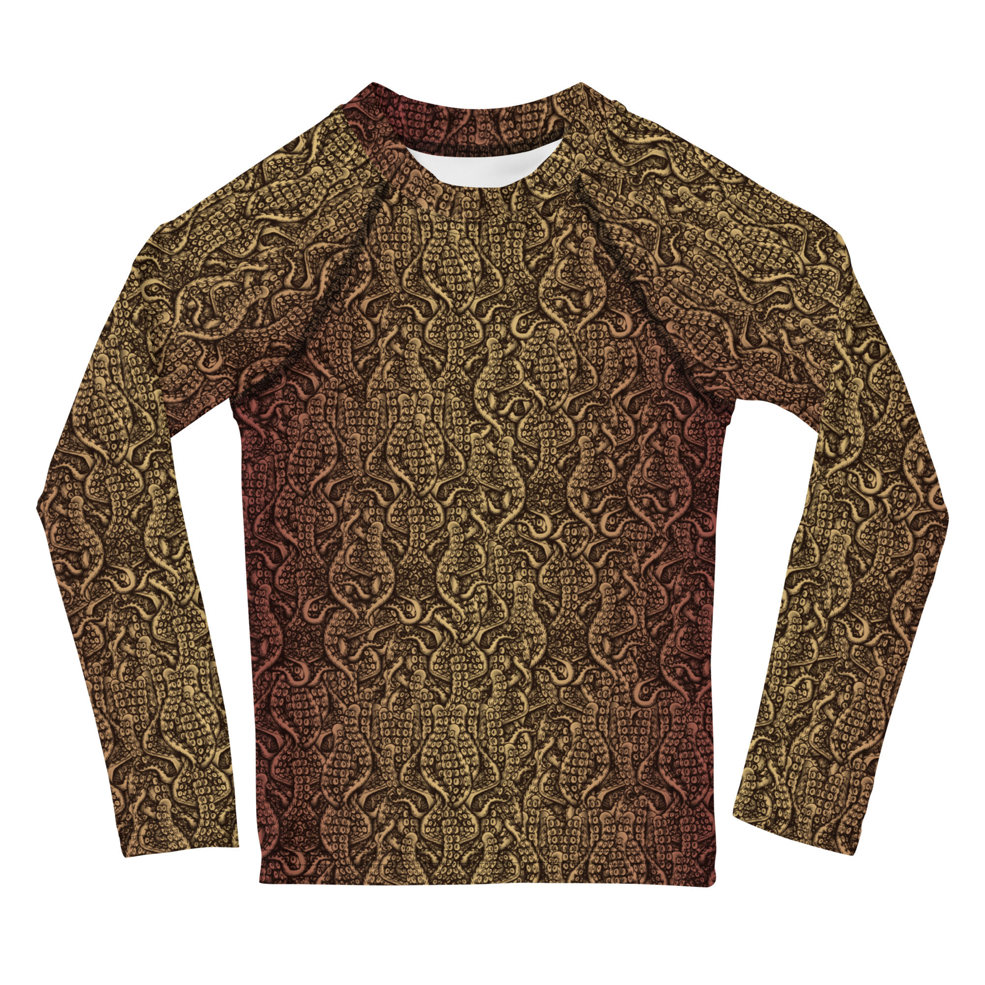 tako.no.michi Kids Rash Guard- rustic.sunset