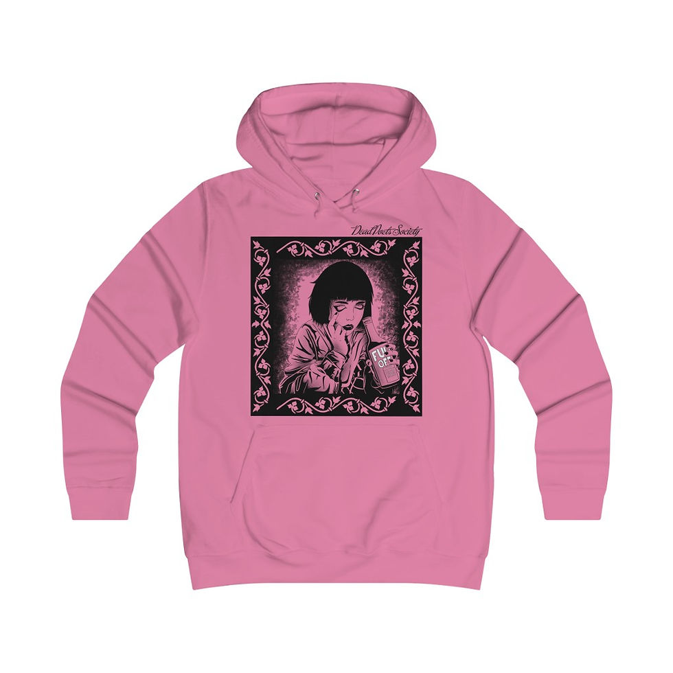 Thumbnail: Dead Poets Society Fitted College Hoodie "seeing.clear"