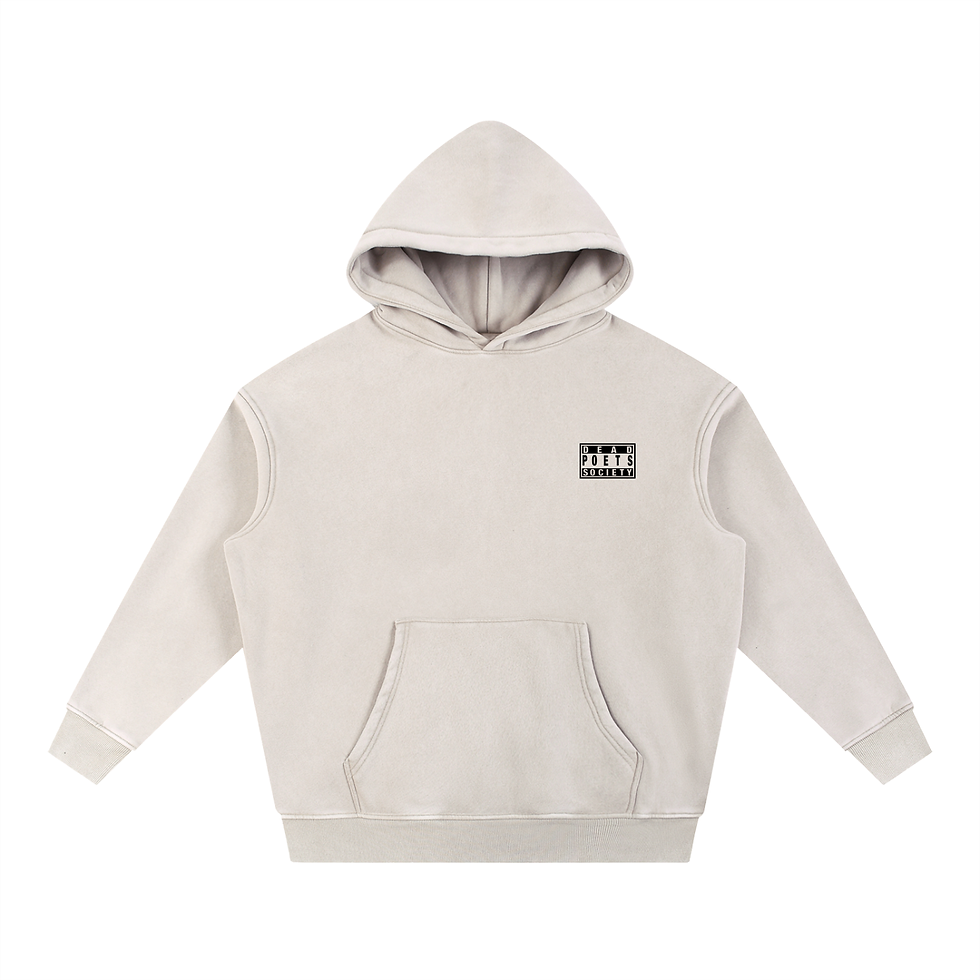 Thumbnail: Dead Poets Society Snow Wash Hoodie "sorrow"