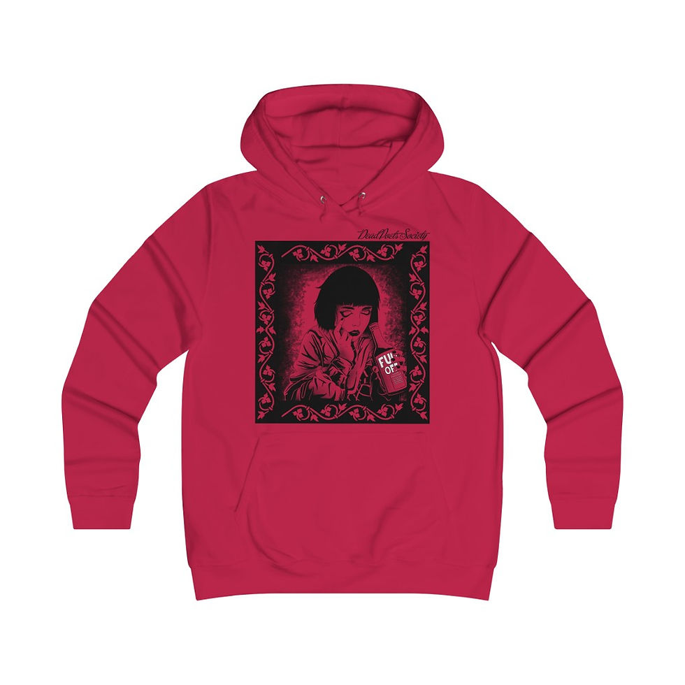 Thumbnail: Dead Poets Society Fitted College Hoodie "seeing.clear"