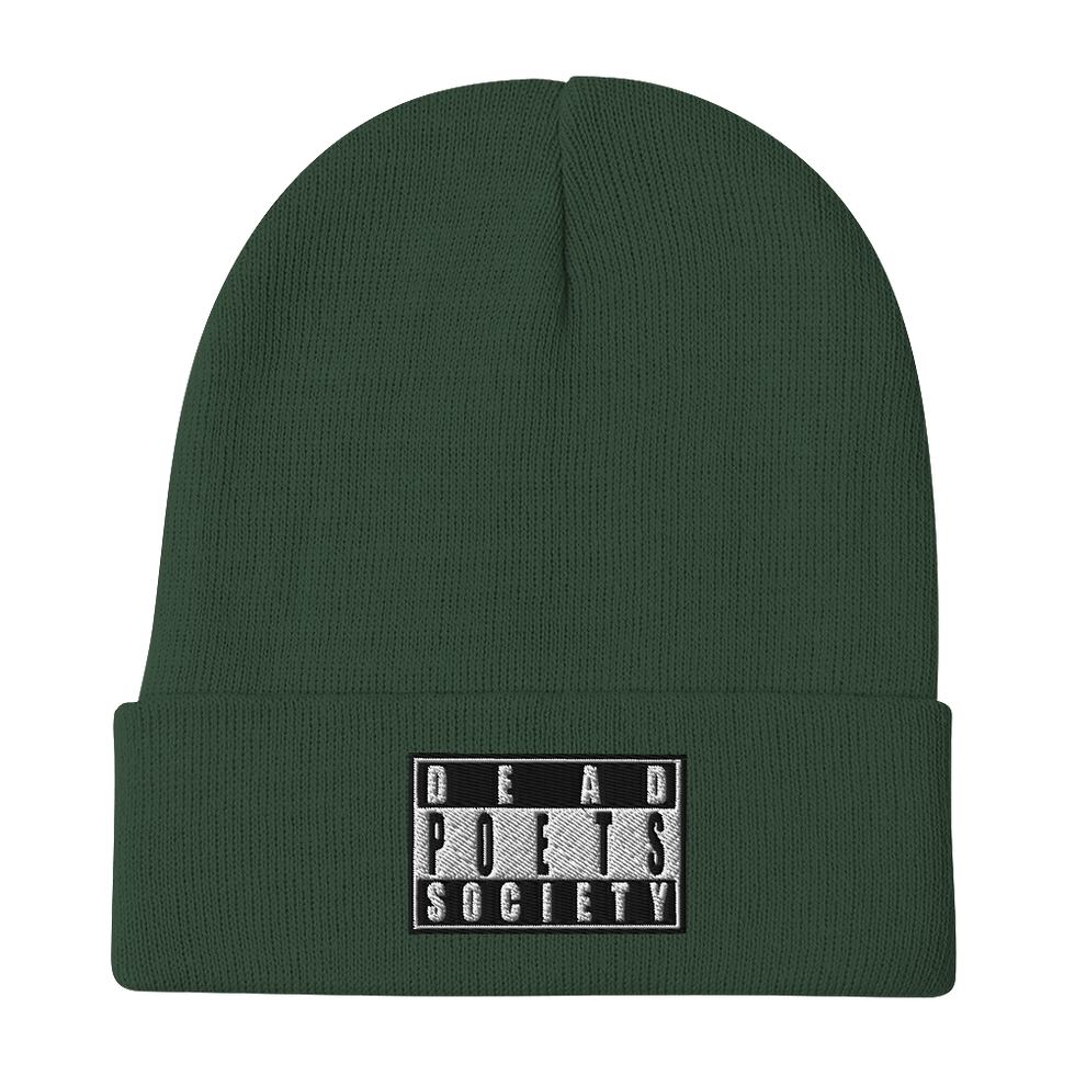 Thumbnail: Dead Poets Society Embroidered Beanie