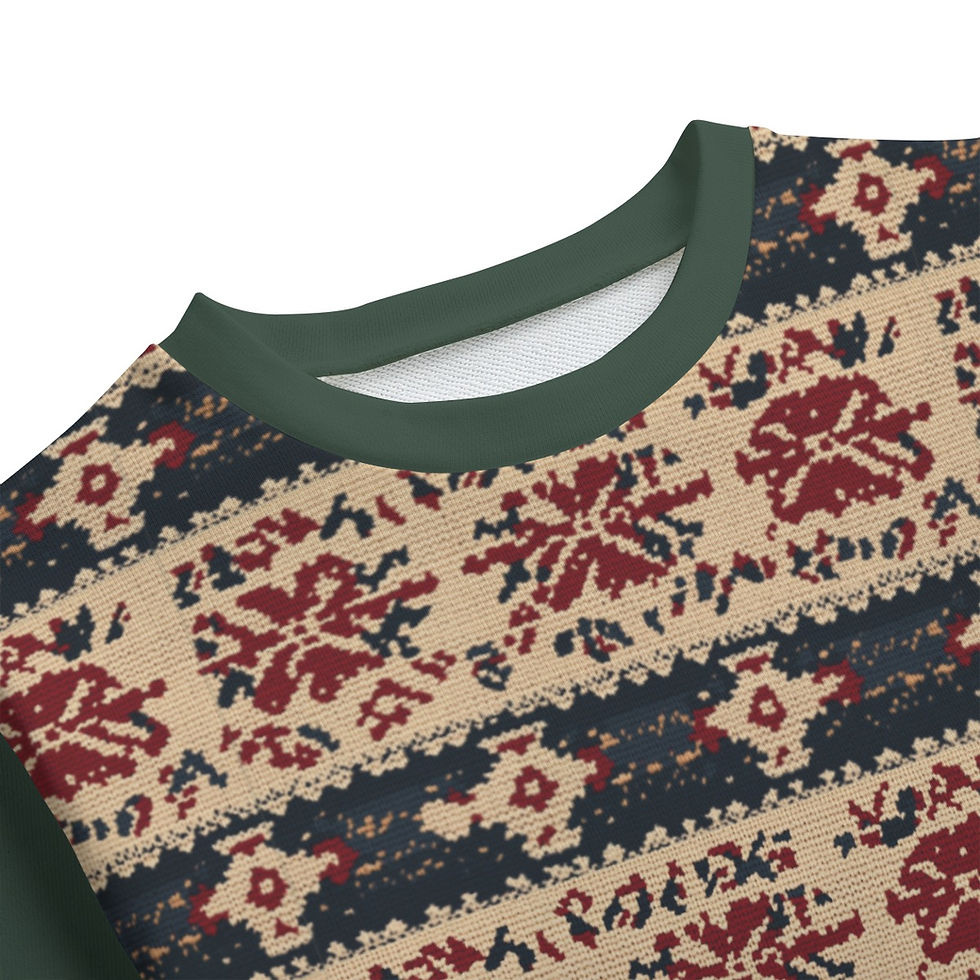 Thumbnail: Dead Poets Society Kid's Christmas Sweatshirt "warm.fires"