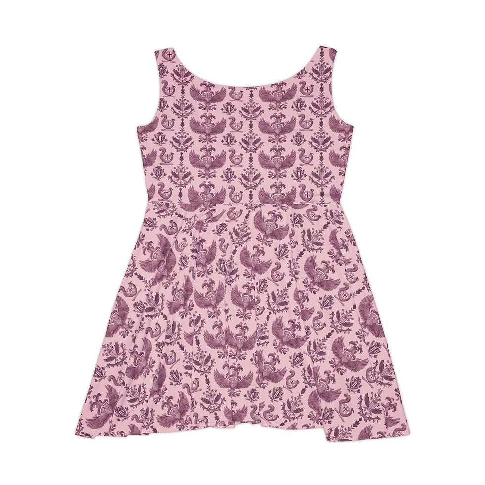 Thumbnail: Dead Poets Society Skater Dress "pink.sheild"