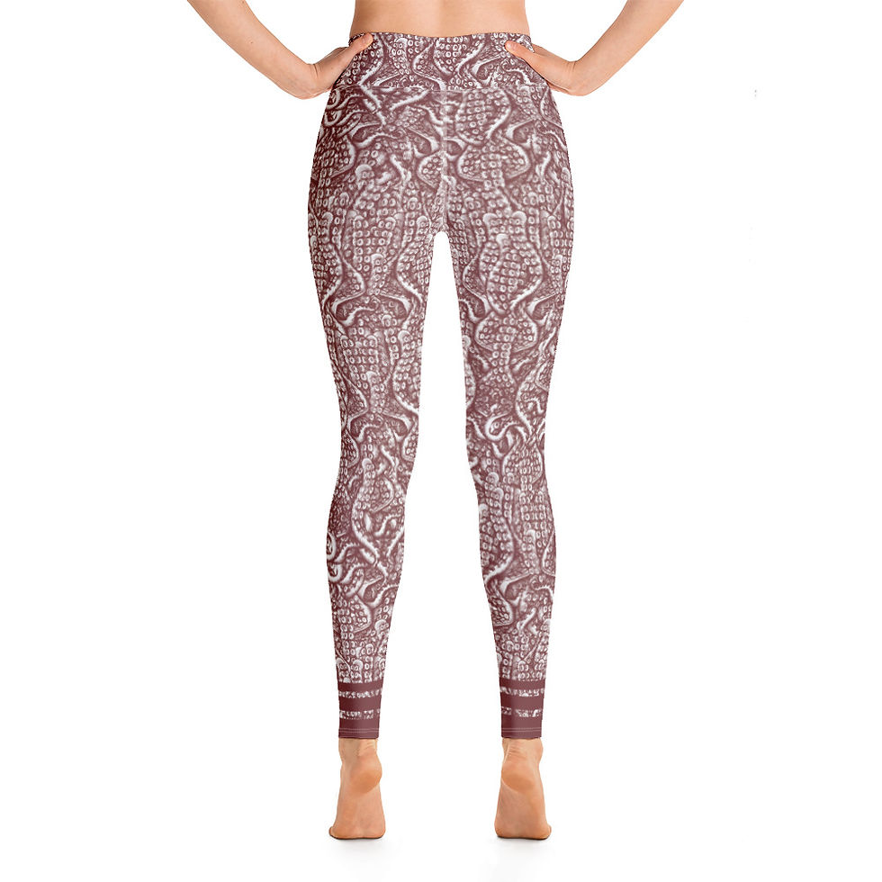 Thumbnail: tako.no.michi" Yoga Leggings- muddy.waters
