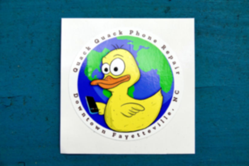Quack Quack Mascot Logo Sticker