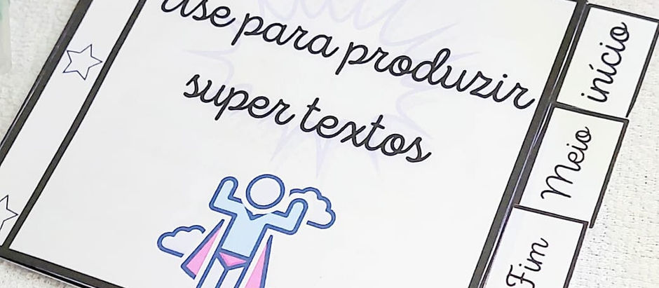 Livrinho para auxiliar nas produções textuais