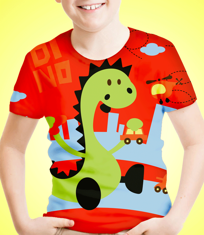 Dinosaurio Bebe en la ciudad