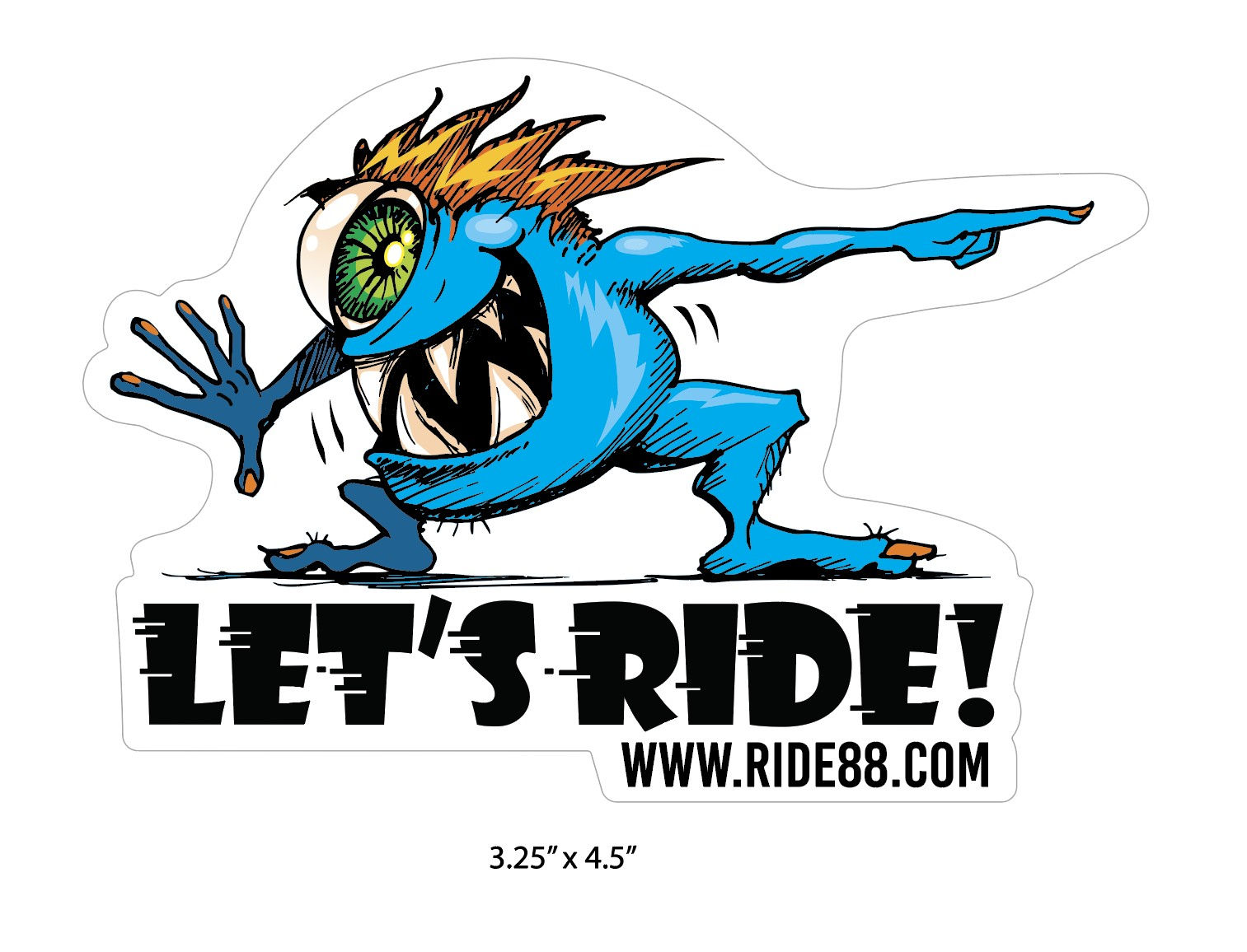 LET'S RIDE! Sticker