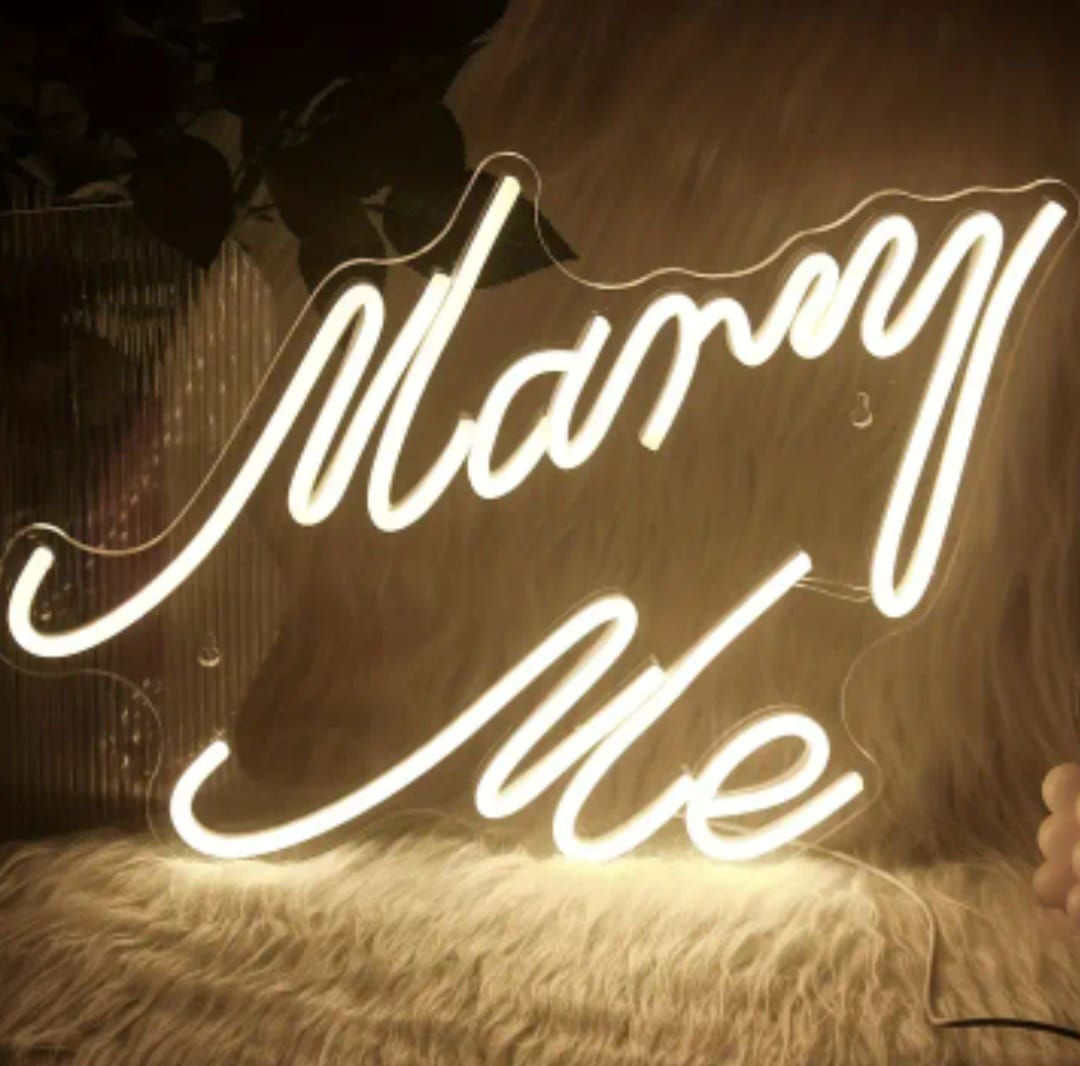 Marry Me Neon Sign
