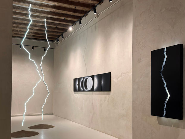 Contemporary art solo exhibition at Escat gallery barcelona spain