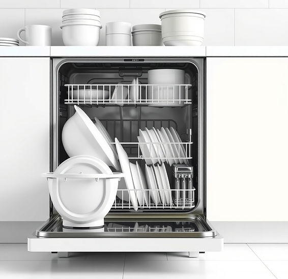 Dishwasher stock image no people, make it realistic and lifelike.jpg