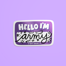 Army, BTS, sticker, adesivo vinil, adesivo autoral, kpop merch, fanmade