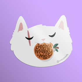 Yoongi, adesivo kpop, adesivo vinil, sticker, adesivo autoral, kpop merch, fanmade, Daechwita, Suga, AgustD, Savage Suga, Savage Meow Meow, Army, BTS