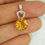 Thumbnail: 9ct White Gold Citrine Diamond Heart Pendant