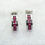 Thumbnail: 9ct White Gold Ruby Hoop Earrings