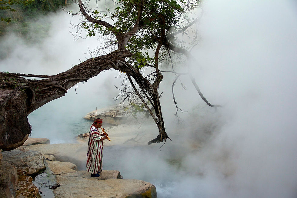 Shaman at Boiling River