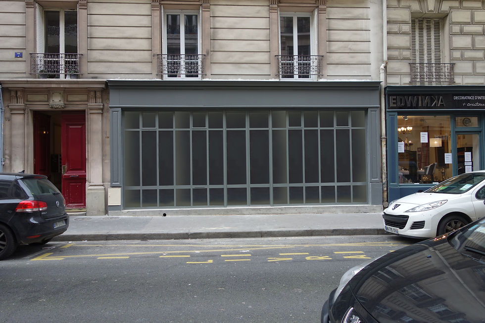 vitrine après