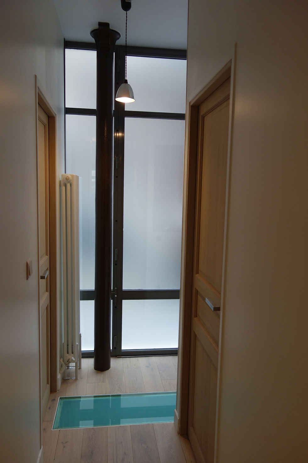 dégagement plancher verre