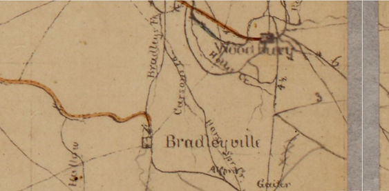 1862 Rutherford County Tennese map