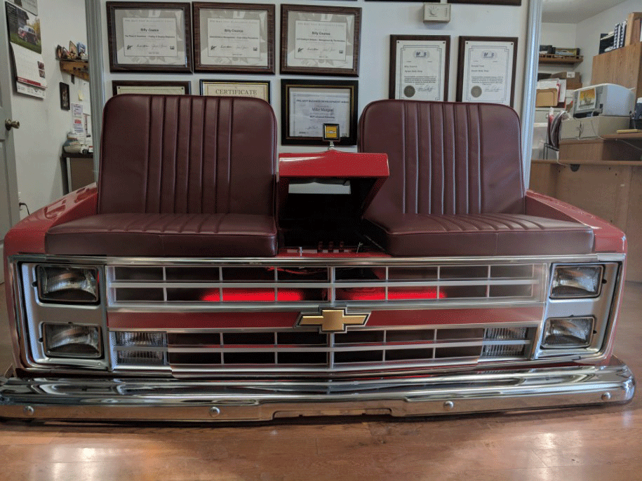 Red Chevy Bench