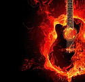 Guitar in Flames