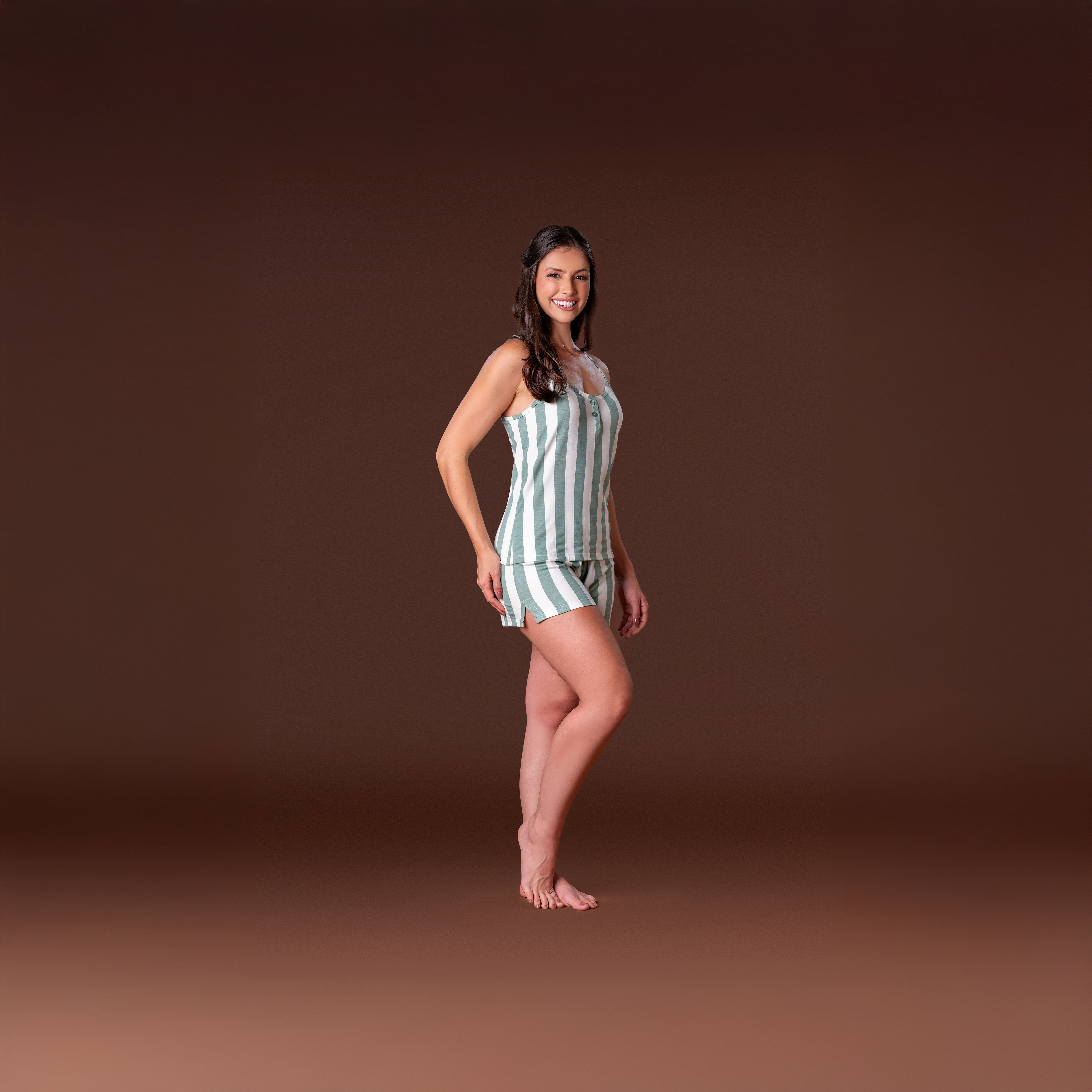 Short Doll Listra com Botões