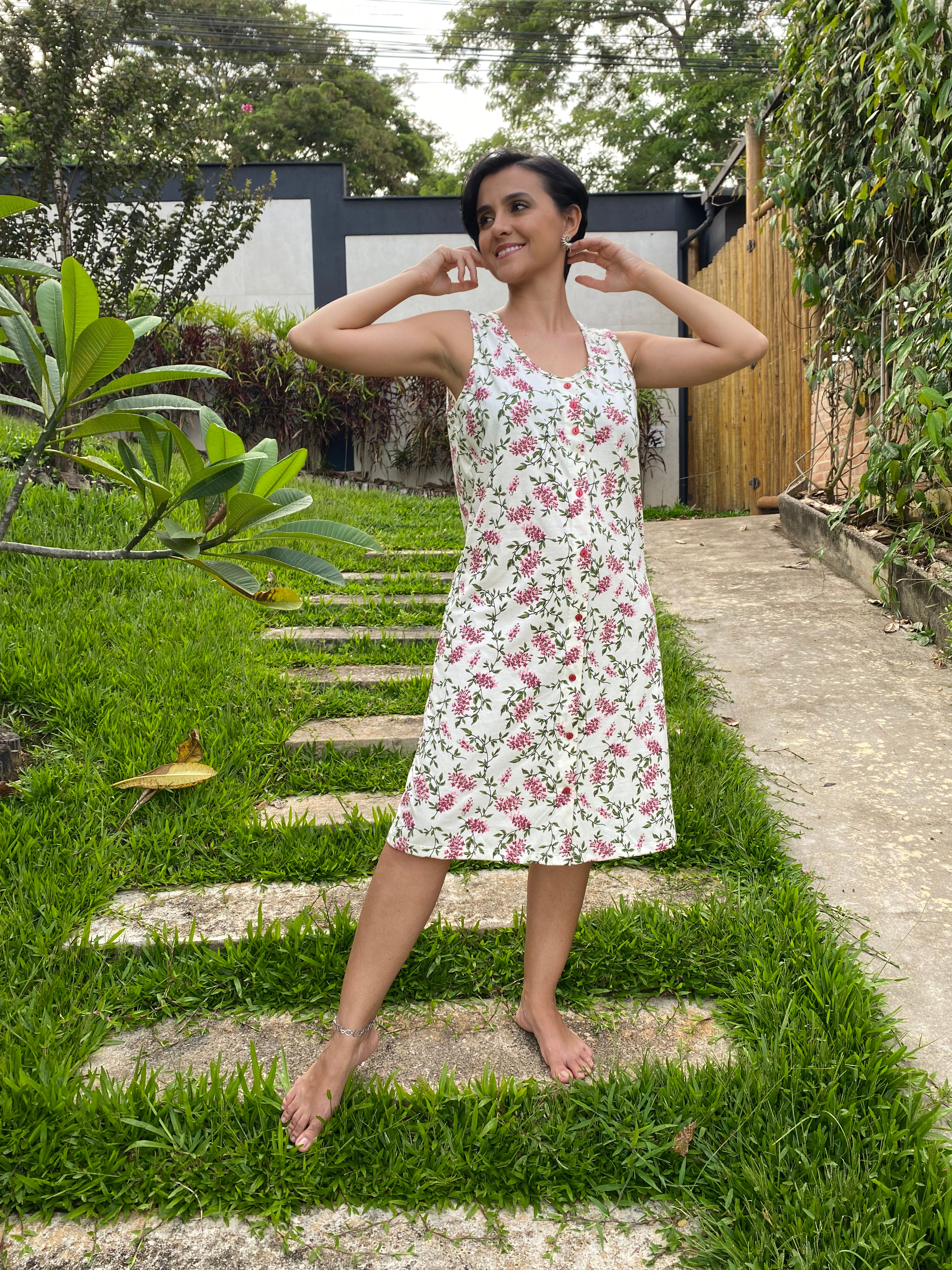 Camisola Camiseta Abotoada