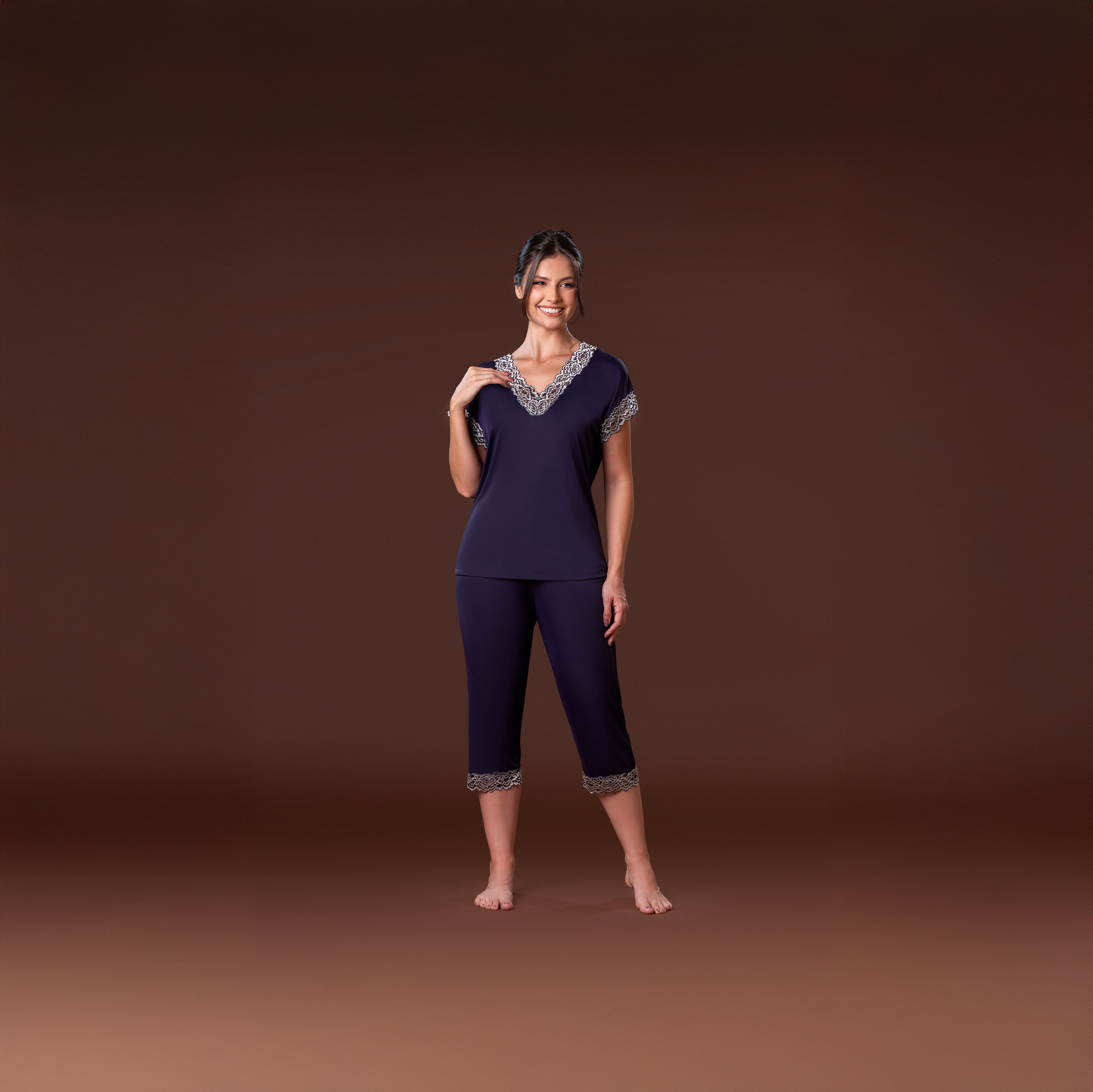 Pijama Judoca com Pescador Renda