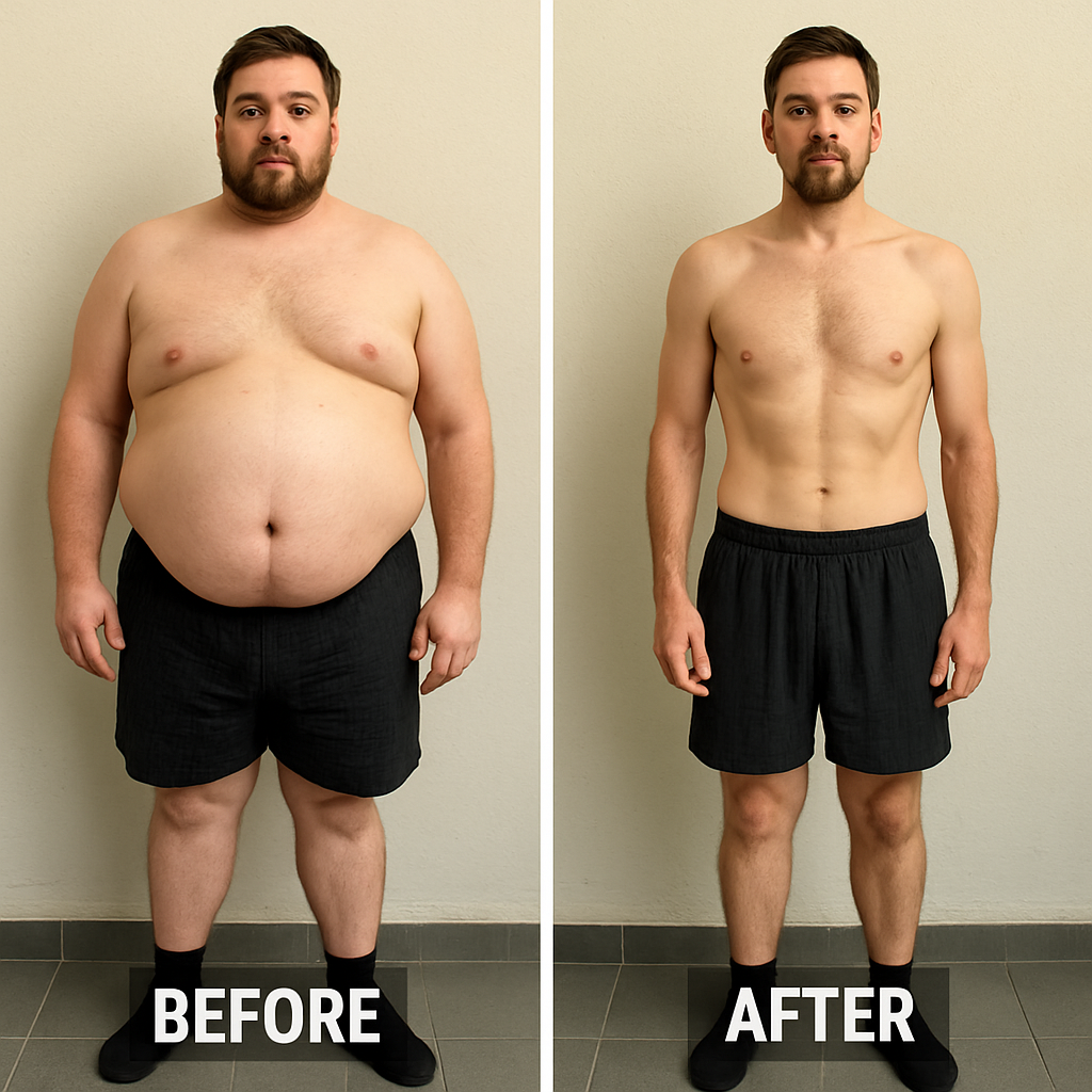 Weight loss transformation
