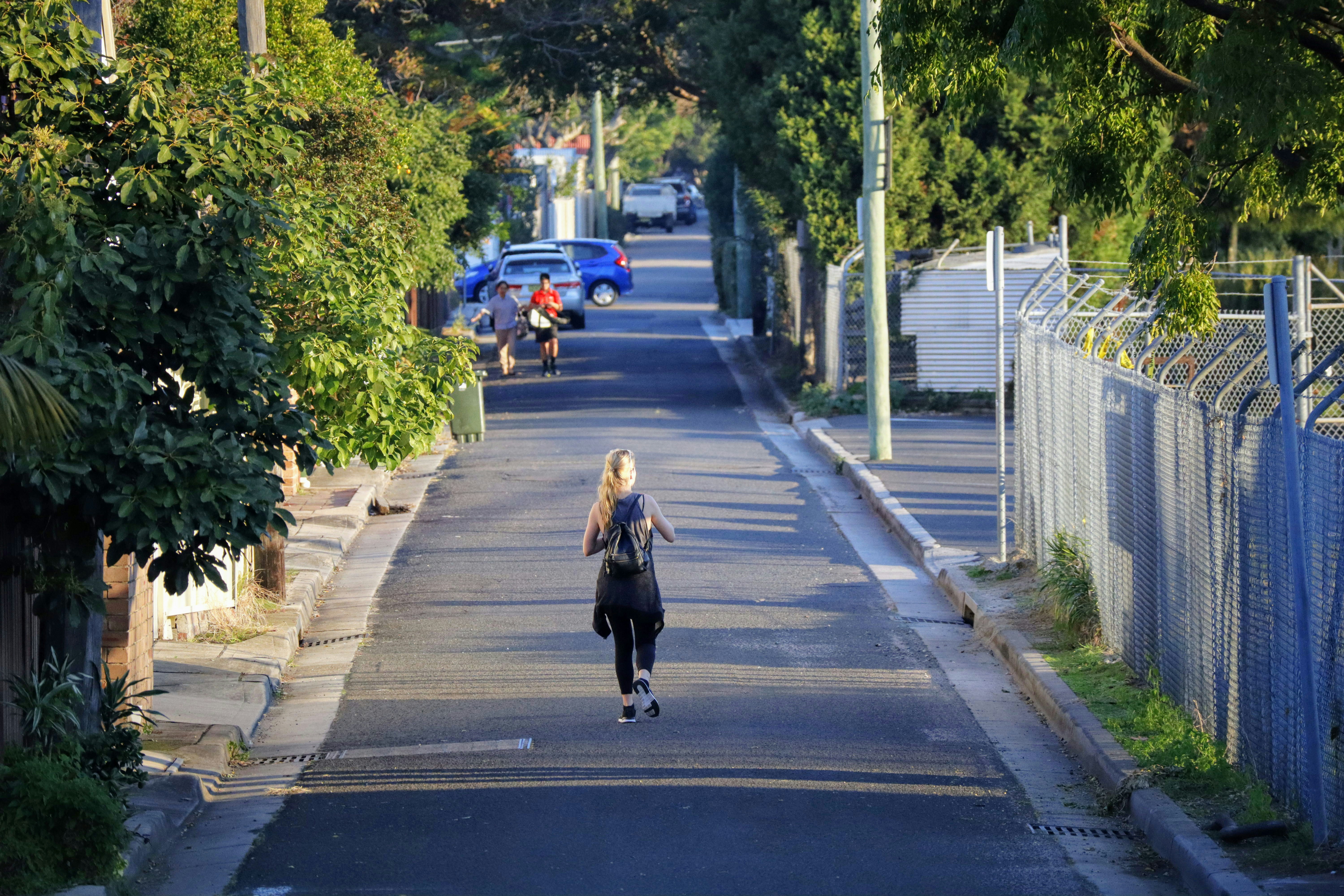 A person jogging, symbolizing an active lifestyle
