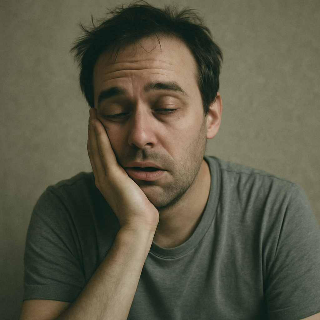 fatigued person