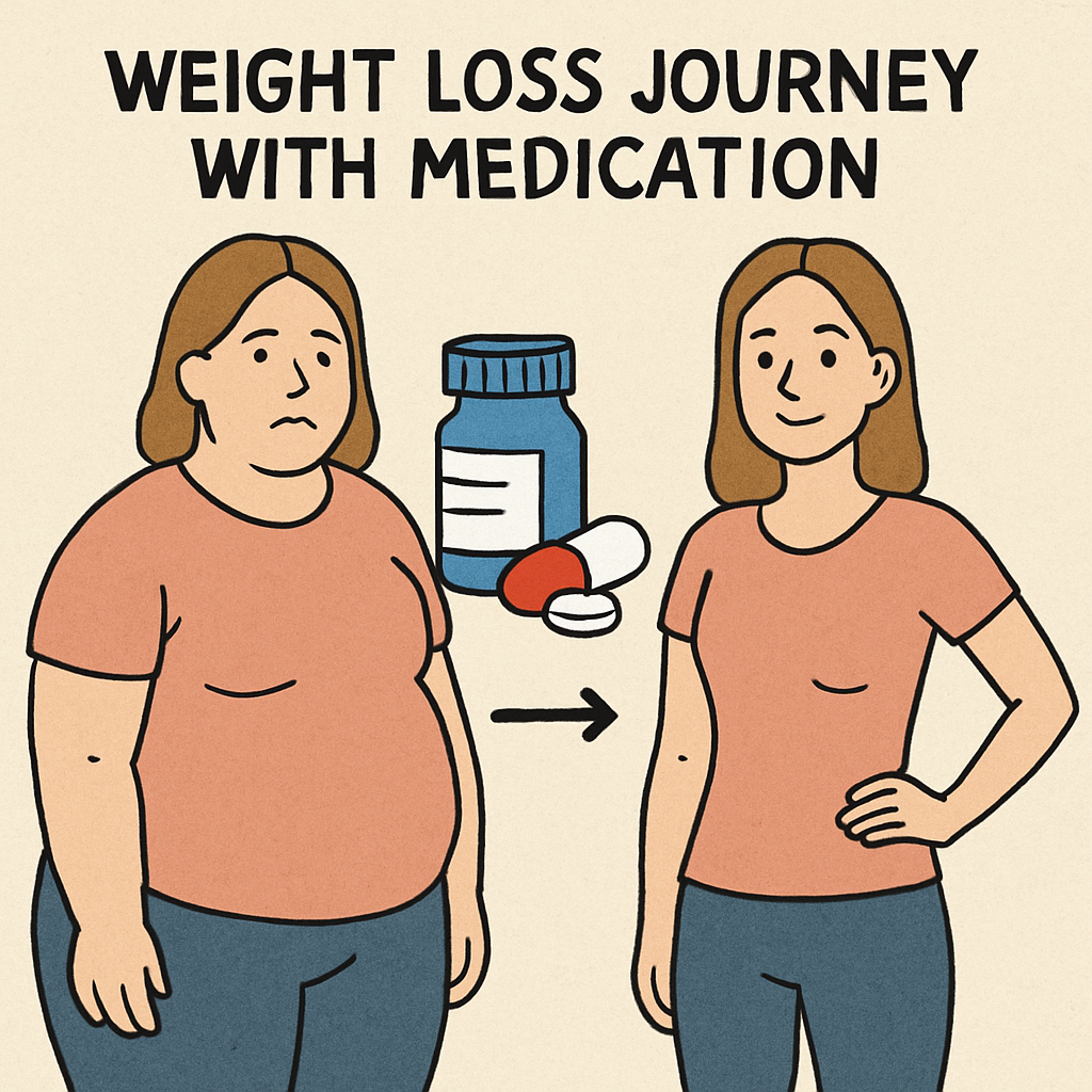 Weight loss journey with medication