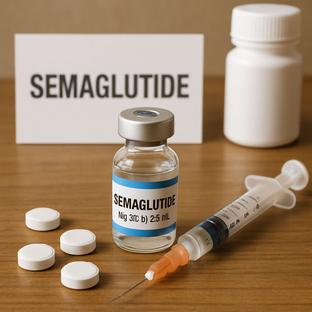 Semaglutide medication concept