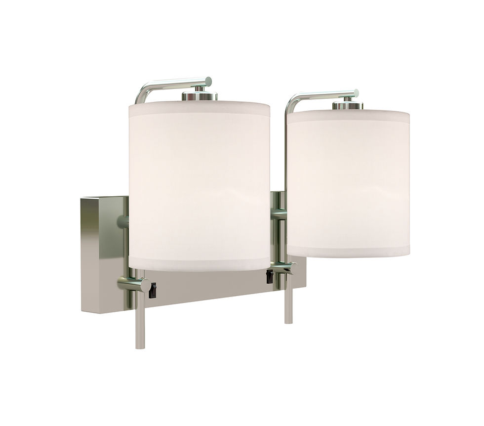 Shay 2 Lt Headboard Sconce - Satin Nickel