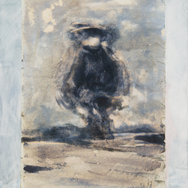 Beach Party #1 - ink and bleach on paper