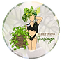 Redefining Foliage Alocasia background with logo