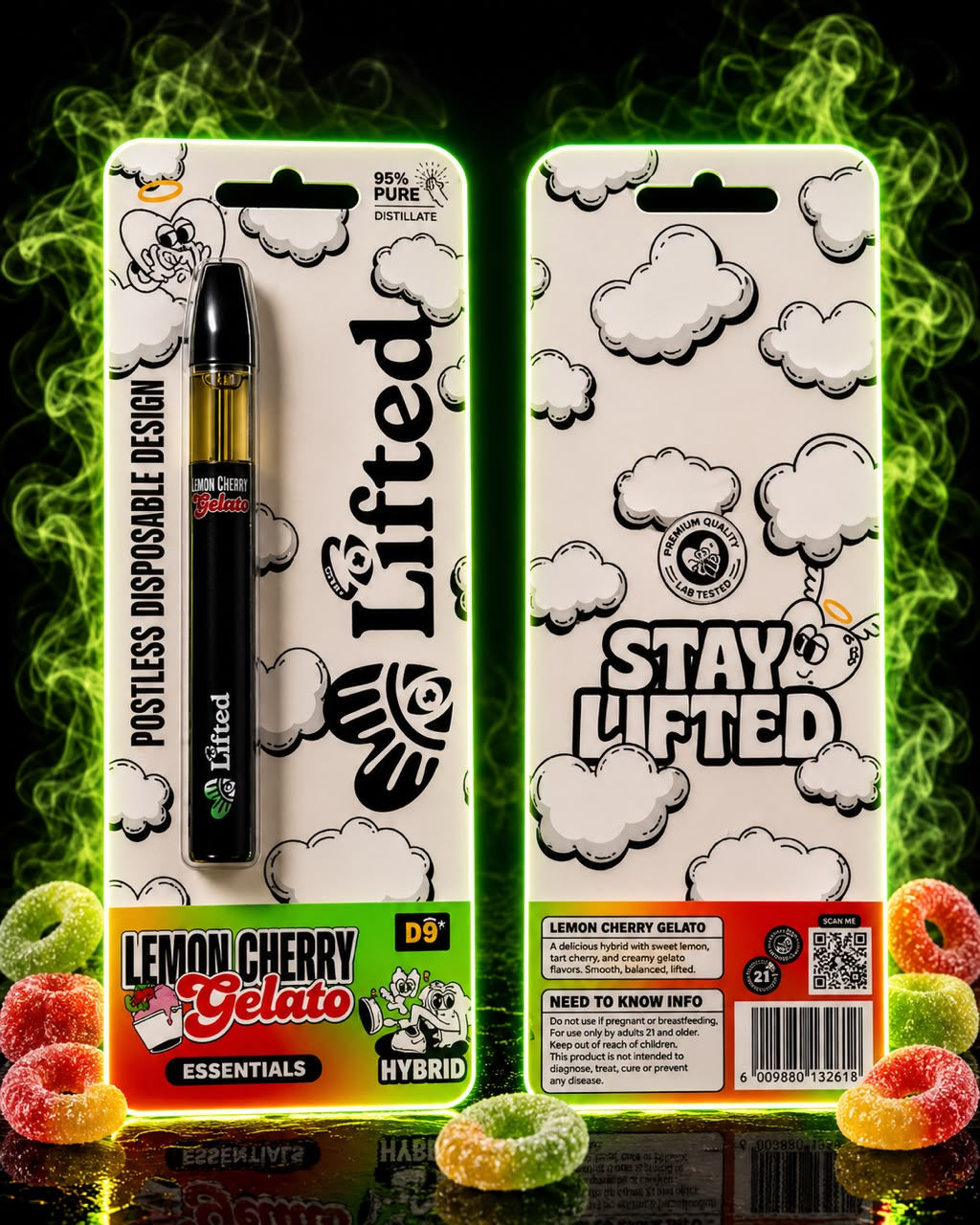 1ml Lemon Cherry Gelato Disposable Vape