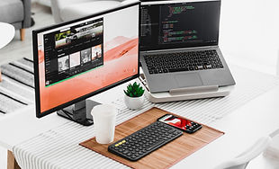 Two Computer Screens