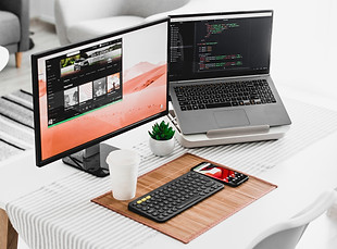 Two Computer Screens