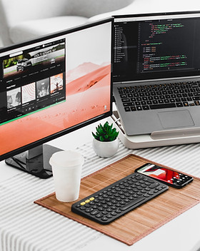 Two Computer Screens
