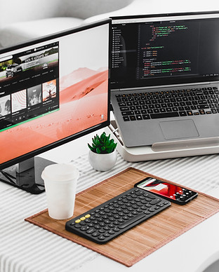Two Computer Screens