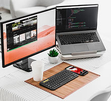 Two Computer Screens
