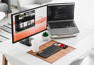 Two Computer Screens