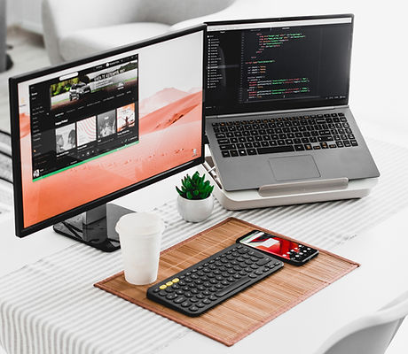 Two Computer Screens