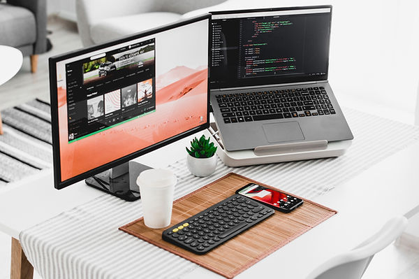 Two Computer Screens